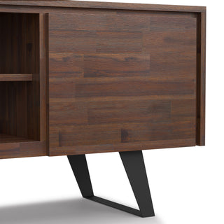 Lowry - TV Media Stand - Distressed Charcoal Brown