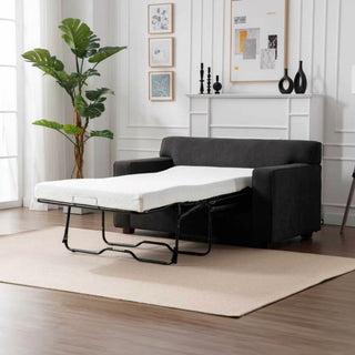 2 In 1 Lounge Chair With 4" Mattress & 2 Throw Pillows - Gray