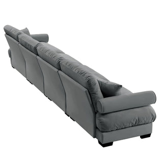 Super Comfort Oversized Modular Sectional Sofa, Deep Seat Convertible L Shaped Couch