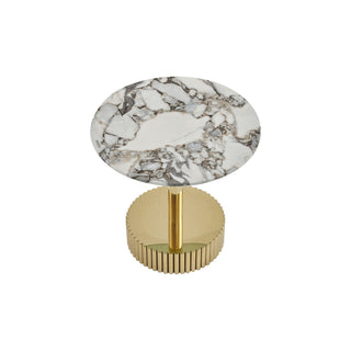 End Table For Living Rooms - Gold / White