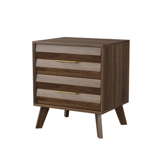 Medieval Double Drawer Bedside Table