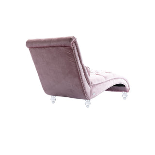 Chaise Lounge Indoor, Button Tufted Upholstered Chaise Lounge Chair With Pillow