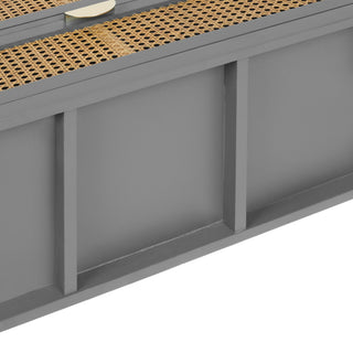 3 Drawer Cabinet, Natural Rattan, American Furniture