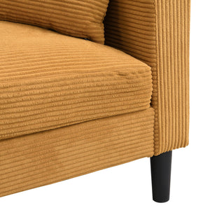 Modern Upholstered 2 Piece Sofa Set With 3 Seater And 2 Seater