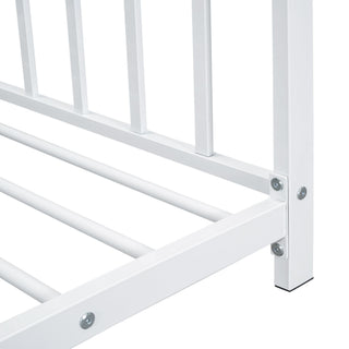 Metal House Platform Bed With Modern Design And Durable Frame
