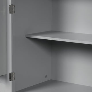 Bathroom Storage Cabinet With Doors And Drawer, Adjustable Shelf