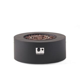 Round Iron Fire Pit With 40, 000 Btu