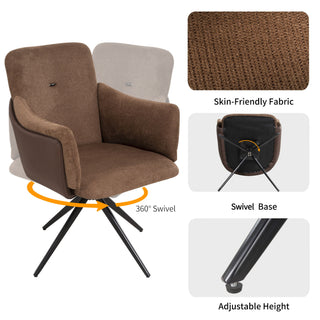 Swivel Home Office Desk Chairs With Arm (Set of 2)
