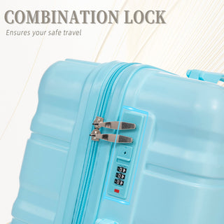 Tourist 3 Piece Luggage Set, Combination Lock, Durable Hard Shell With 360° Silent Wheels