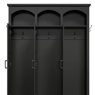 Classic Arched Design Hall Tree With 3 Hidden Storage