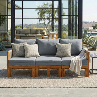 Outdoor 3 Seat Patio Sunbed