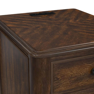 Phillipe - 2-Drawer Cabinet With USB - Cherry