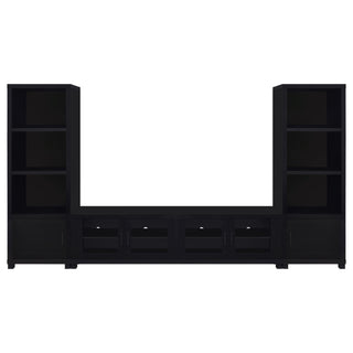 Arnaud - 3 Piece TV Stand Set With Storage - Black