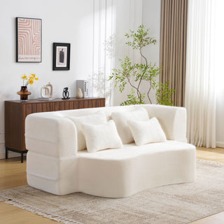 Modern Floor Sofa With 4 Pillows