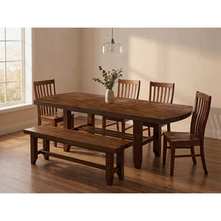 Gage - Rectangular Dining Table With 2X18"Leaf - Chestnut