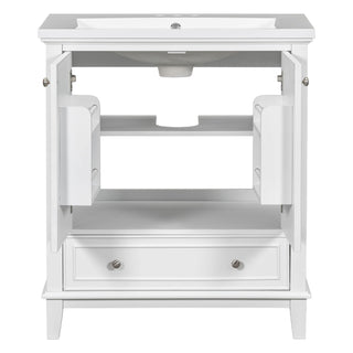 Modern Bathroom Vanity With Sink Combo, Multi Functional Cabinet With Doors And Drawer