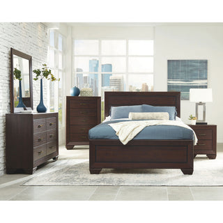 Holmgren - 6 Drawer Dresser With Mirror - Dark Coffee