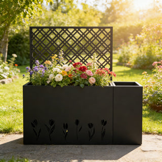 Tall Planter Raised Garden Bed With Trellis