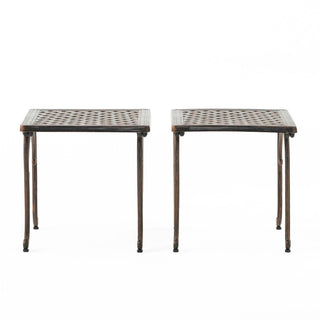 Laughlin - Traditional Style Cast End Table Set - Antique Espresso