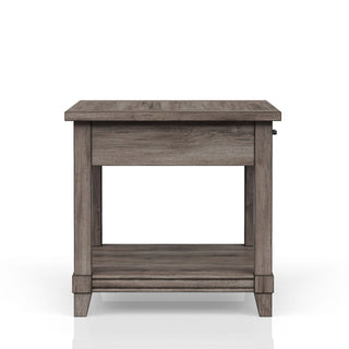End Table With Storage Drawer Usn - Gray
