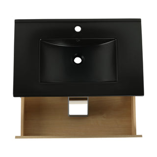 Wall Mounted Bathroom Vanity With Sink, 2 Soft Close Drawers