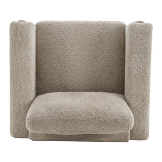 Upholstered Accent Armchair With Square Arm