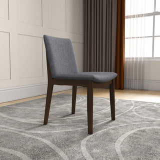 Laura - Mid-Century Modern Solid Wood Dining Chair (Set of 2)