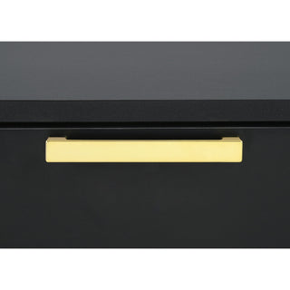 2 Drawer Rectangular Nightstand - Black