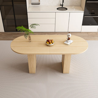Modern Farmhouse Oval Dining Table With Slim Base