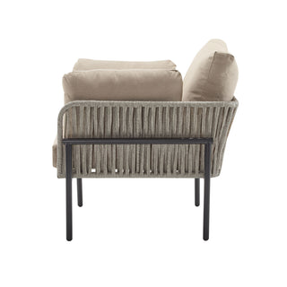 Rope Lounge Chair With Cushions For Modern Spaces