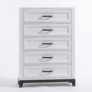 Bedroom Set, Bed With Drawers And Upholstered Headboard LED Lighting
