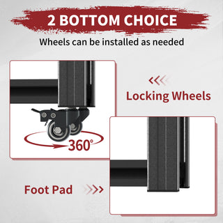 Heavy Duty Adjustable Metal Shelving Unit With Pegboard And Wheels For Multipurpose Storage