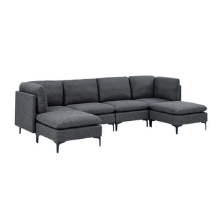 Upholstered Modular Sectional & Tall Legs