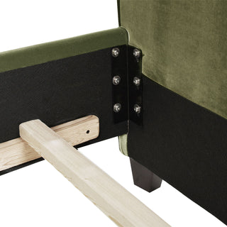 Marcella - Upholstered Shelter Headboard Bed Set