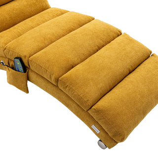 Massage Chaise Lounge Indoor With Remote Control, Ergonomic Electric Massage Lounger