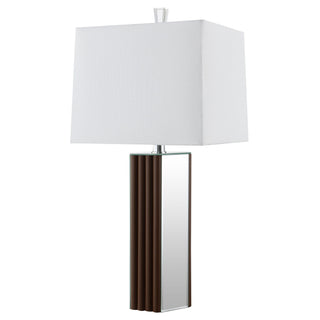 Echolls - Lamp With Scalloped Accents And Mirror Detail