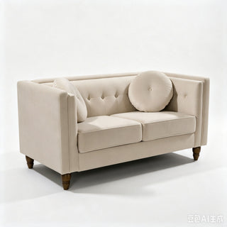 Chesterfield Loveseat 2 Seater Couch For Living Room