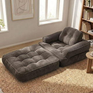 Convertible 2 In 1 Armrest Sofa For Bedroom