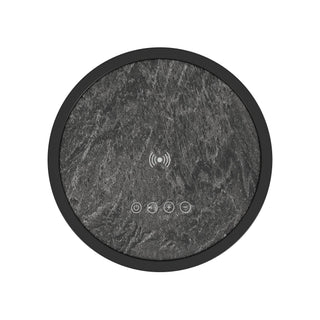 Halo - Round Smart End Table - Black