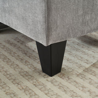 Modular Sectional Sofa With Movable Ottomans, USB Ports & Side Tables