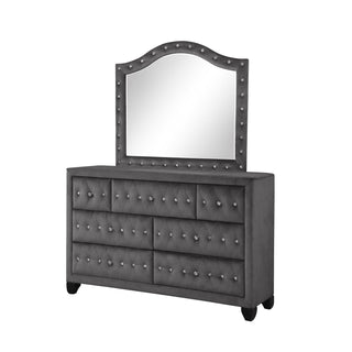 Sophia - 7 Drawer Dresser - Gray
