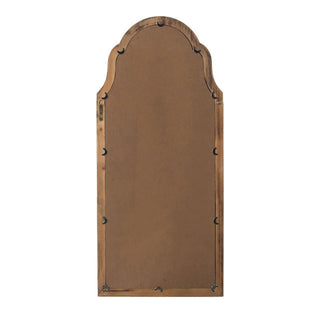 Large & Framed Wall Mirror, Arched Mirror With Decorative Window Look For Living Room - Cream