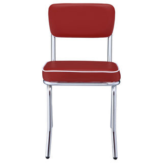 Open Back Upholstered Side Chairs (Set of 2)