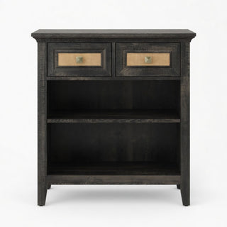 Storage Cabinet With 2 Drawers And 2 Shelves - Coffee