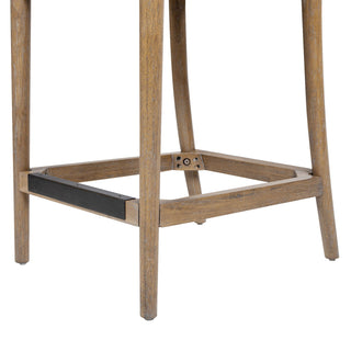 Leon - Arched Back & Upholstered Counter Stool (Set of 2) - Ivory White
