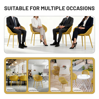 2 Piece Durable Single Chair With Hollow Out Design