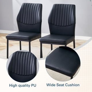Ergonomic Simple Chair With Metal Leg
