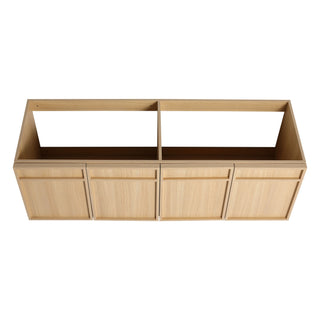 Wall-Mounted Bathroom Vanity With Resin Sink And Soft Closing Doors