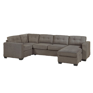 Reversible Chaise U - Sectional Couch, Living Room 3 Piece Set
