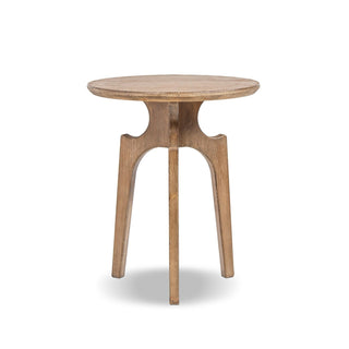 Carmel - Round Side Table - Antique Brown
